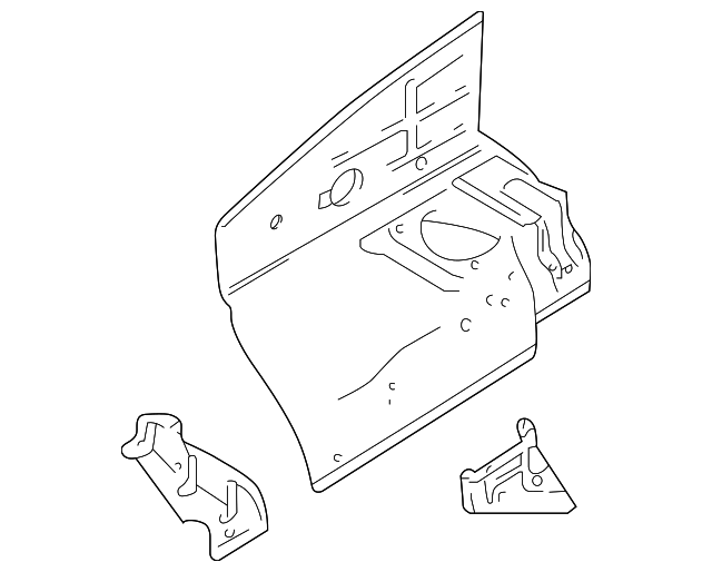 5870067D00 Деталь WHEELHOUSE PANEL, RIGHT