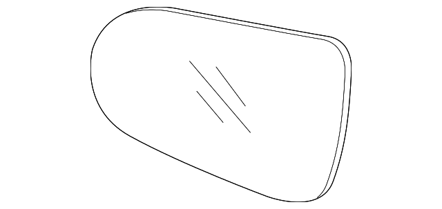 87611-C6030 Деталь MIRROR GLASS, LEFT