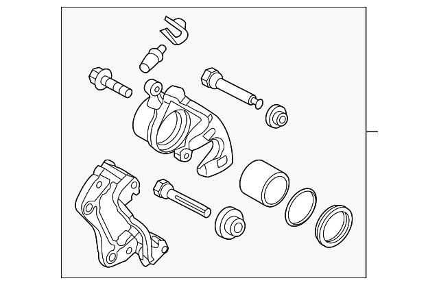 58190-3XA20 CALIPER, RIGHT