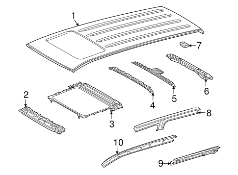 LX570 ROOF & COMPONENTS