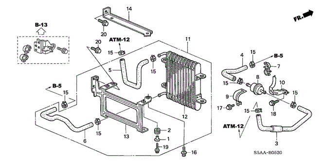 CIVIC SEDAN ATF COOLER
