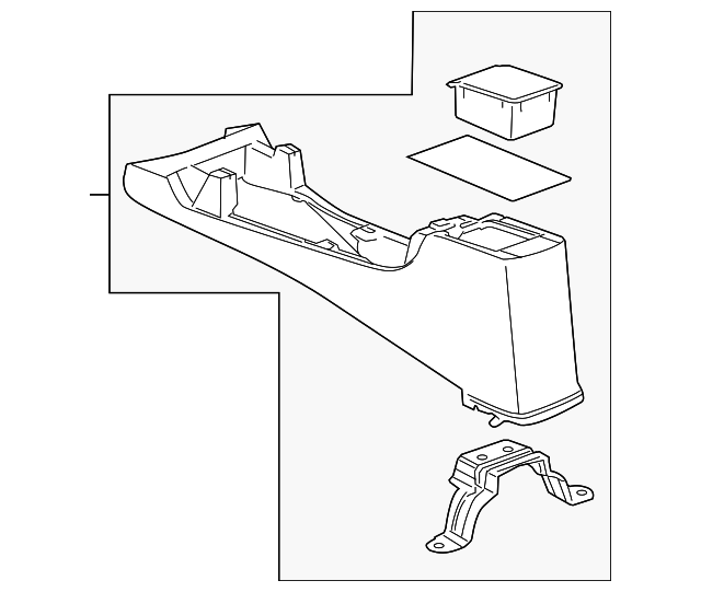 25814235 Деталь CONSOLE ASSY