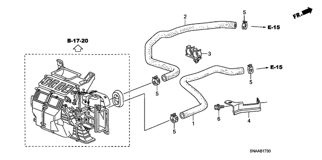 ELECTRICAL / EXHAUST / HEATER / FUEL/WATER HOSE (1.8L) for 2009 Honda CIVIC SEDAN #1