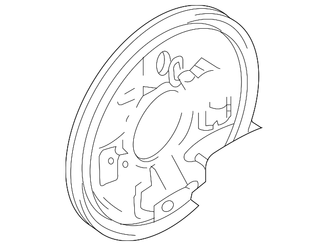 5310180J00 Деталь BACKING PLATE, RIGHT