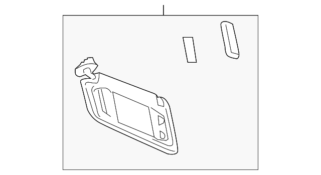 23141981 SUNVISOR, RIGHT