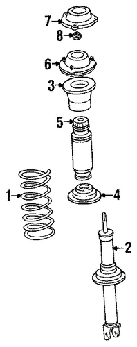 GS300 STRUTS & SUSPENSION COMPONENTS