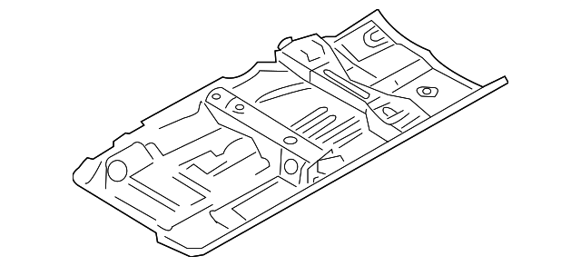 G43214GAMA Деталь FRONT FLOOR PAN, LEFT