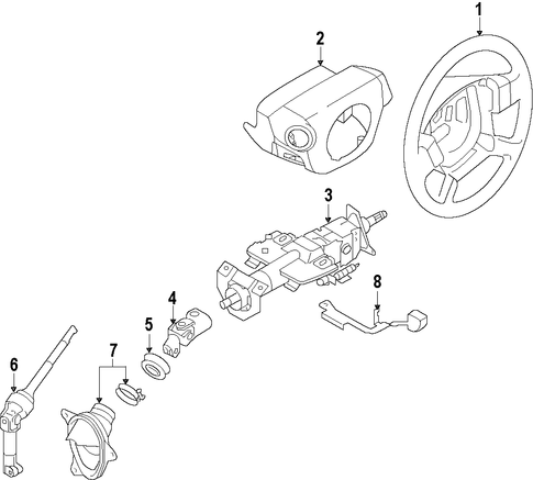Murano STEERING COLUMN