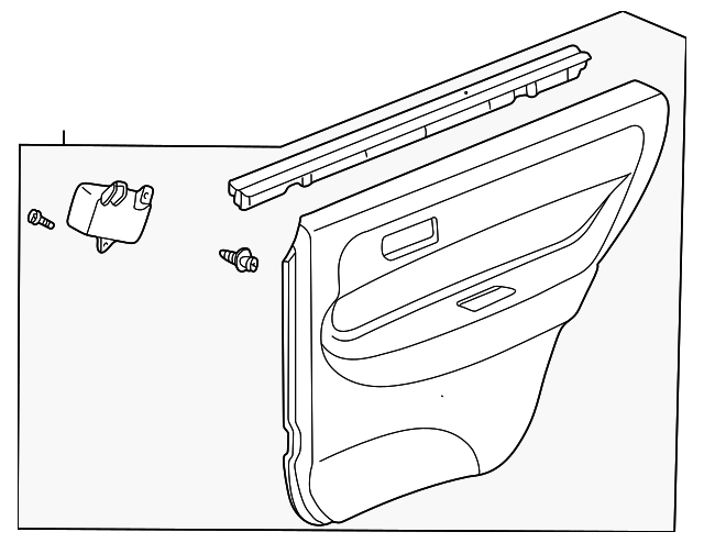 83700-ST8-A11ZE Деталь LINING, R. RR. DOOR *2TN309* (GRAPHITE B