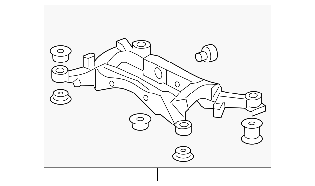 50300-SJA-A00 Деталь SUB-FRAME ASSY., RR.