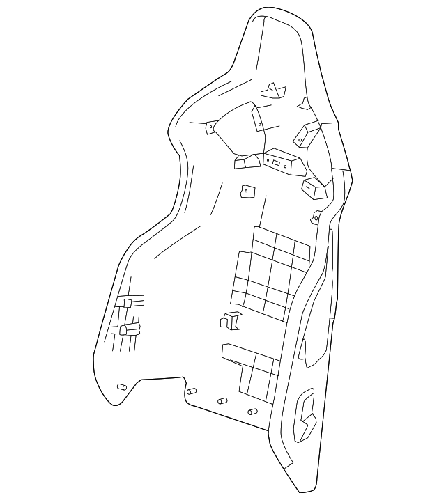 23157029 Деталь SEAT BACK PANEL