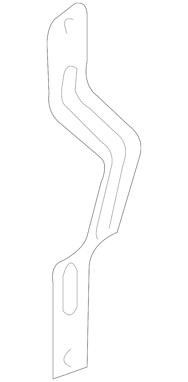 8379186Z00 Деталь REAR BRACKET, LEFT
