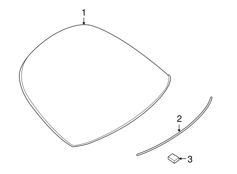 CL600 GLASS & HARDWARE - BACK