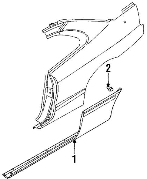 Sebring EXTERIOR TRIM - QUARTER PANEL