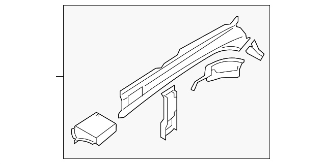 51615AG0919P Деталь OUTER RAIL, LEFT