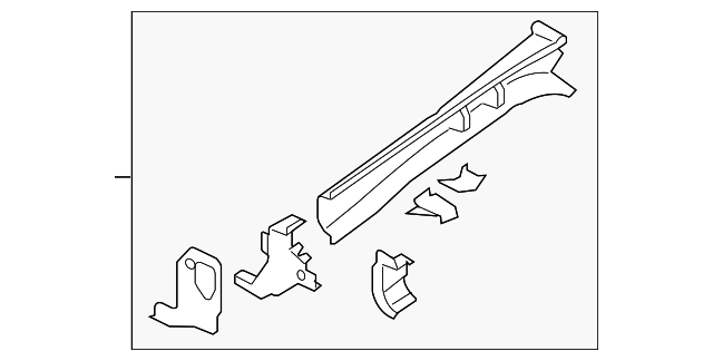 51629FG0309P Деталь INNER RAIL, LEFT