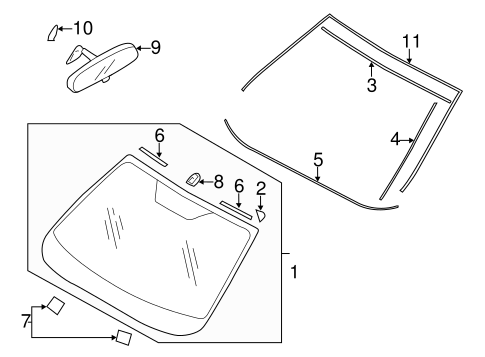 Impreza GLASS - WINDSHIELD