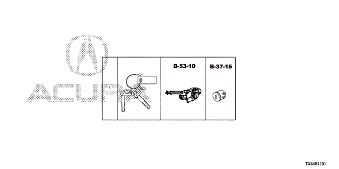 RDX KEY CYLINDER SET