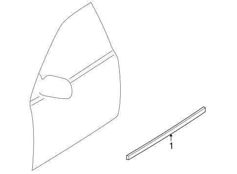 Protege EXTERIOR TRIM - FRONT DOOR