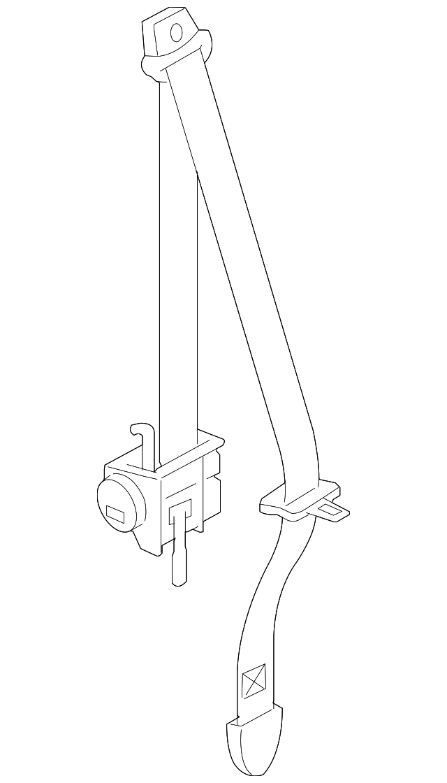 89820-1F500EZ Деталь SEAT BELT ASSY, RIGHT