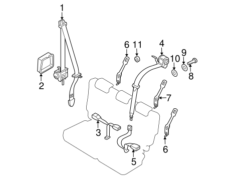Sportage REAR SEAT BELTS