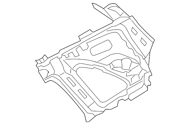 71650-1U000 Деталь UPPER QTR PANEL, LEFT
