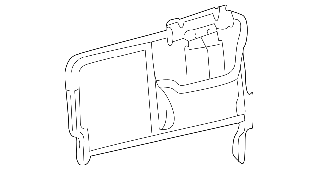 88940987 SEAT BACK FRAME, LEFT