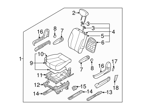 Sedona REAR SEAT COMPONENTS