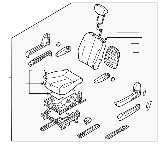 89001-4D110KS4 Деталь SEAT ASSY, LEFT