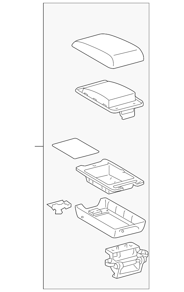 58905-21050-B0 Деталь STORAGE COMPART