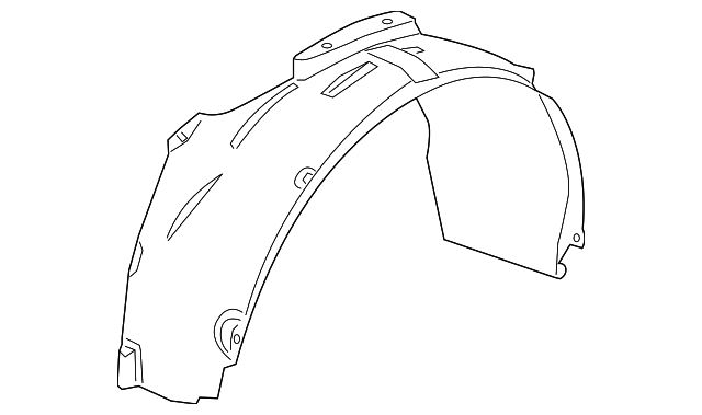5303866AE Деталь FENDER LINER, RIGHT