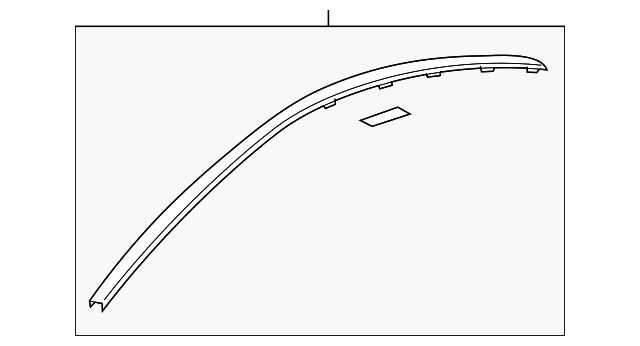 92255863 ROOF MOLDING, LEFT