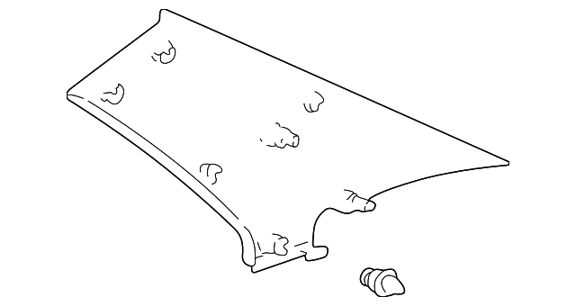 62471-12841-B0 Деталь UPPER QTR TRIM, RIGHT