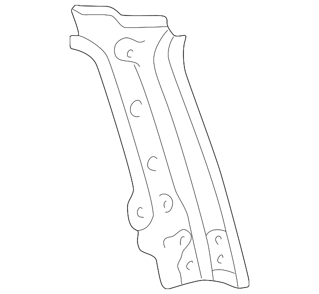 61545-35901 Деталь REAR PILLAR, RIGHT