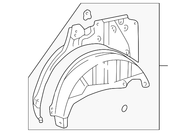 61604-35010 Деталь WHEELHOUSE ASSY, LEFT