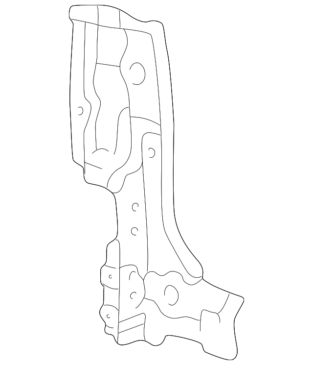 61621-35900 Деталь REAR PILLAR, RIGHT