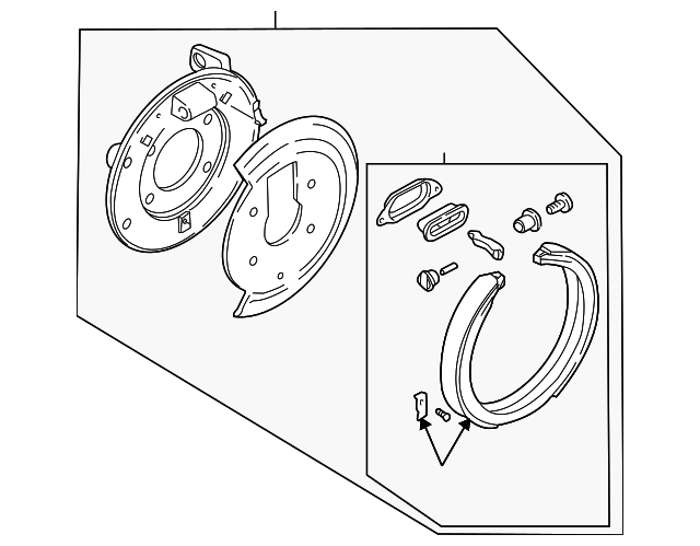 15842181 Деталь PARKING BRAKE, LEFT