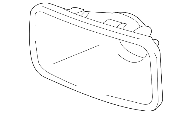 MN126657 Деталь LENS & HOUSING, LEFT