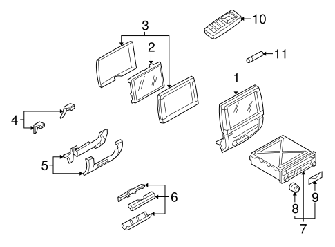 X6 ENTERTAINMENT SYSTEM COMPONENTS