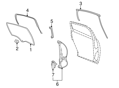 LaCrosse GLASS - REAR DOOR