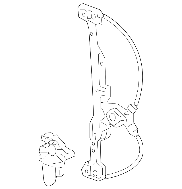 25980396 Деталь WINDOW REGULATOR, LEFT