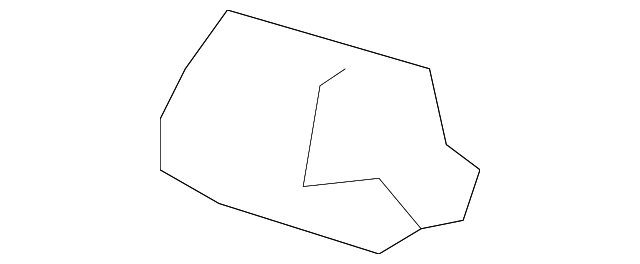10332660 Деталь DOOR GLASS RETAINER, RIGHT