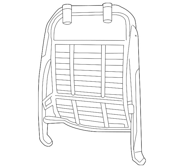 16815765 Деталь SEAT BACK FRAME, LEFT