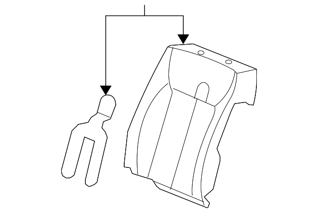 20763096 SEAT BACK PAD, LEFT