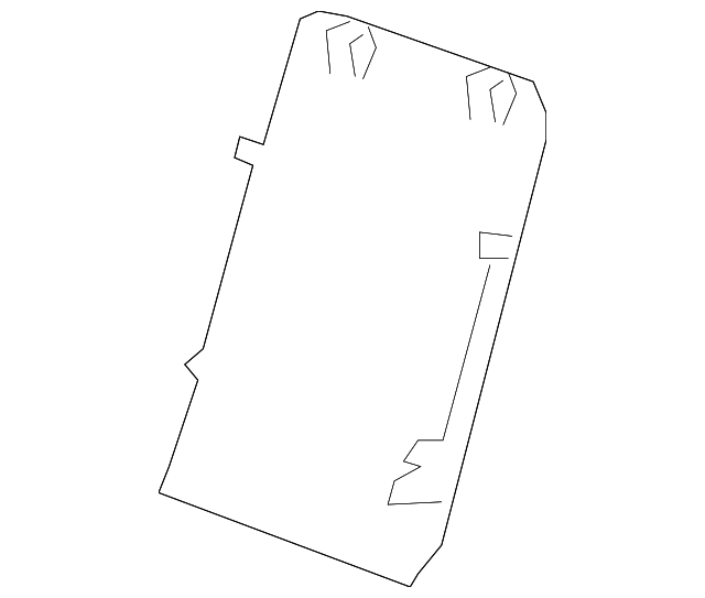 15822942 Деталь SEAT BACK PANEL, LEFT