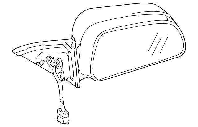 MR783212 Деталь MIRROR ASSY, LEFT