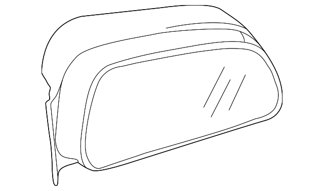MR361697 Деталь MIRROR GLASS, LEFT