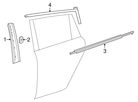 iM EXTERIOR TRIM - REAR DOOR