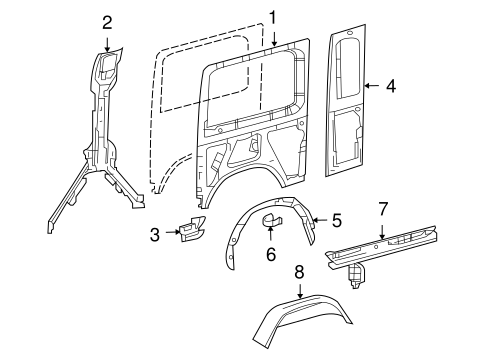 Sprinter 2500 INNER STRUCTURE & RAILS 2