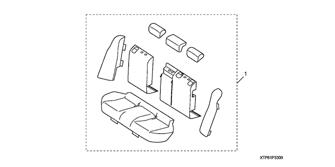 ACCESSORIES/REAR SEAT COVER for 2012 Honda CROSSTOUR #1